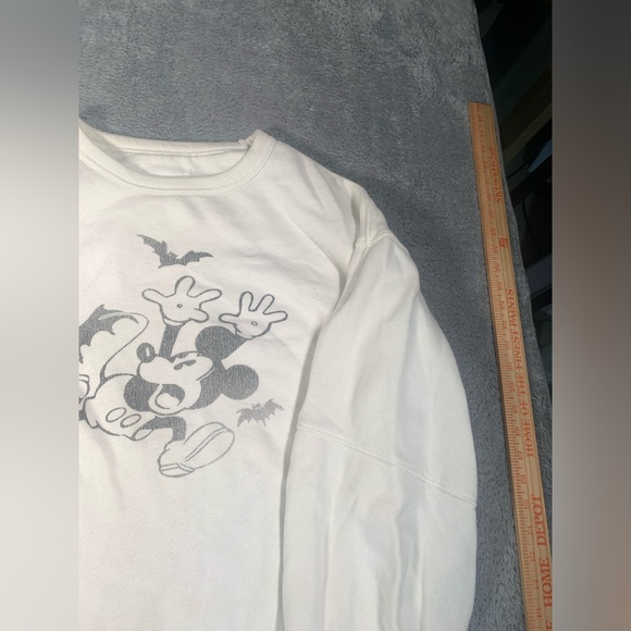 Aerie White Graphic Mickey Mouse Crewneck sweatshirt medium - Picture 4 of 12